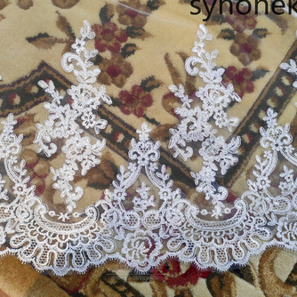 Voile de mariée en dentelle de mariage avec peigne traînant voile voile blanc dentelle voile ivoire - Page 5