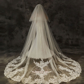 Dentelle traînante voile robe de mariée coiffure mariée dentelle voile accessoires de mariage - Page 3