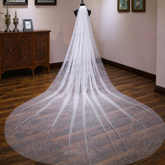 Voile brillant de mariée voile de mariée extra longue queue voile blanc - Page 1