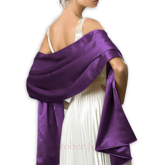 Robe de soirée châle en satin Châle Écharpe en satin Robe de mariée assortie - Page 4