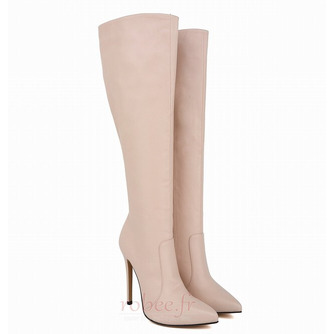 Chaussures Occident Stilettos pour femmes Bottes mi-mollet Talon haut Bottes longues à talons hauts pour femmes automne et hiver - Page 6