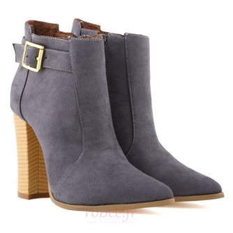 Bottes pour femmes en tissu duvet d'oie bottes Martin bottes de neige pour femmes automne et hiver bottes Martin 10CM - Page 9