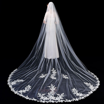 Voile de mariée en dentelle de haute qualité 3 mètres de long voile de mariée avec accessoires de mariage en peigne - Page 2