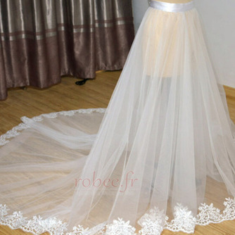 Jupe de mariée amovible en ivoire blanc Jupe en tulle amovible avec taille personnalisée de surjupe en tulle de mariée en dentelle - Page 4