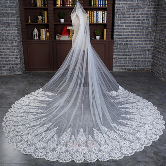 Voile de mariée Luxueux Dentelle Avec le peigne blanc Super long - Page 2