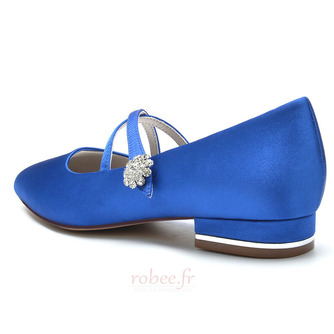 Bout rond strass chaussures de ballerine de mariage chaussures habillées chics pour la fête de mariage chaussures de mariage quotidiennes - Page 5