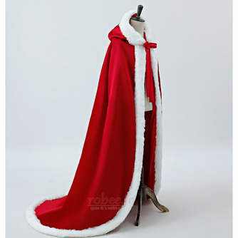 Long manteau d'hiver à capuchon chaud châle en peluche épaisse cape blanche - Page 6