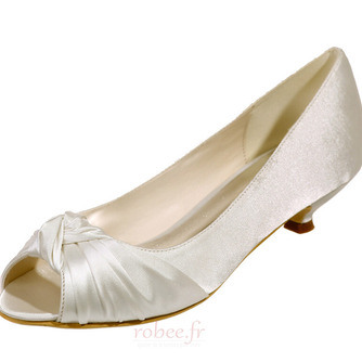 Chaussures de mariée chaussures de mariage bouche de poisson chaussures de soirée en satin - Page 1