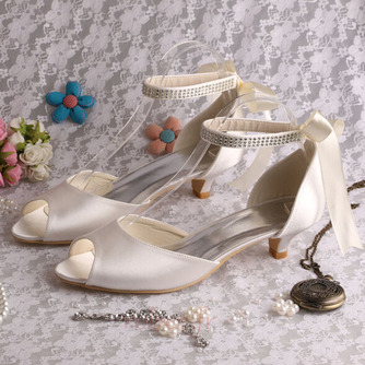 Chaussures de mariage de ruban de strass chaussures de banquet de bouche de poisson chaussures de demoiselle d'honneur rouges - Page 2