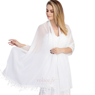 Châle en mousseline de soie nuptiale robe de mariée châle grande taille dîner châle - Page 3