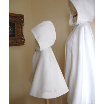 Cape de mariée à capuche Cape de mariage courte Boléro de mariée Couverture de mariage d'hiver - Page 8