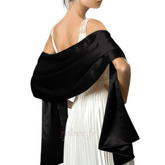 Robe de soirée châle en satin Châle Écharpe en satin Robe de mariée assortie - Page 5