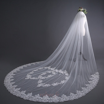 Dentelle de mariage voile mariée voile de fuite 3 mètres de long accessoires de mariage usine en gros - Page 2