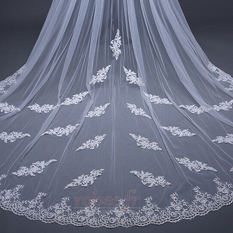 Mariage traînant s'allonger le voile exquis voile de dentelle du voile de dentelle nuptiale voile cathédrale - Page 4