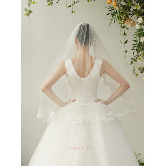 Voile de mariée en perles Voile court en dentelle Voile de mariage nuptiale - Page 2