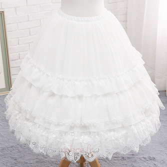 Jupon de gaze Lolita, jupon blanc, jupon court, jupon de mariage, jupon doux, jupons de fête, détachable 65CM - Page 4