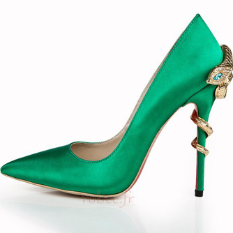 Mode sexy talons hauts bout pointu chaussures de mariée de mariage chaussures de demoiselle d'honneur pas cher - Page 2