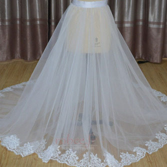 Jupe de mariée amovible en ivoire blanc Jupe en tulle amovible avec taille personnalisée de surjupe en tulle de mariée en dentelle - Page 5