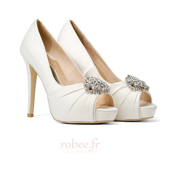 12CM Super High Heel Strass Chaussures de mariage Chaussures de soirée en satin - Page 3