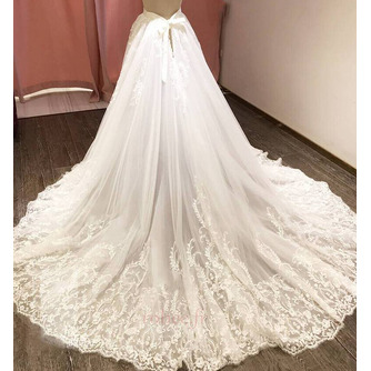 Jupe amovible de mariage pour robes jupe de mariée en dentelle appliques jupe de train détachable taille personnalisée - Page 2