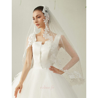 Voile de mariée en perles Voile court en dentelle Voile de mariage nuptiale - Page 3