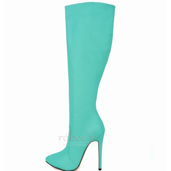 Chaussures Occident Stilettos pour femmes Bottes mi-mollet Talon haut Bottes longues à talons hauts pour femmes automne et hiver - Page 8