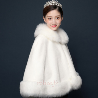 Fausse fourrure grand manteau hiver grande taille châle chaud - Page 3