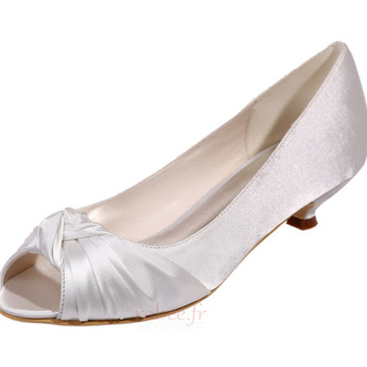 Chaussures de mariée chaussures de mariage bouche de poisson chaussures de soirée en satin - Page 2