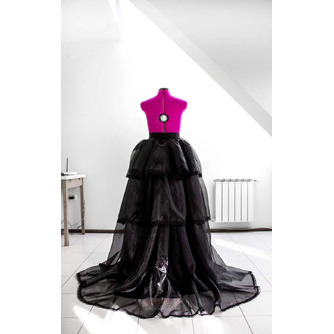 Jupe détachable Jupe en organza Robe de bal noire Jupe en couches Jupe formelle Jupe de mariage taille personnalisée - Page 2