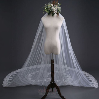 Dentelle de mariage voile mariée voile de fuite 3 mètres de long accessoires de mariage usine en gros - Page 3