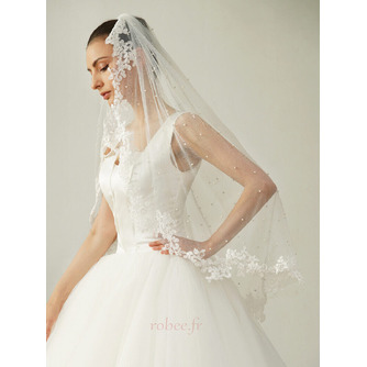 Voile de mariée en perles Voile court en dentelle Voile de mariage nuptiale - Page 4