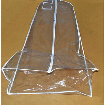 Sac de robe de mariée allongé robe de mariée transparente épaissie traînant sac de rangement anti-poussière pvc - Page 3
