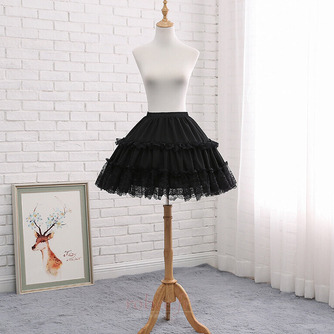 Jupon en gaze Lolita, jupon blanc/noir, jupon court, jupon de mariage, jupons de fête, longueur 47cm - Page 3