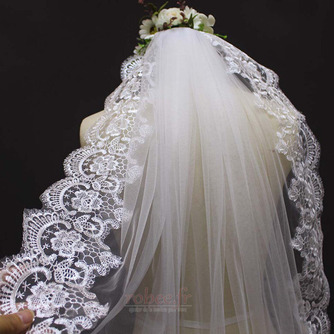 Voile court de mariée voile blanc voile de dentelle de mariage - Page 2