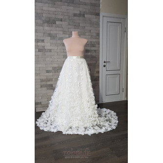 Jupe de train de mariage amovible amovible, jupe de mariée de jardin, train de surjupe de mariage floral - Page 1