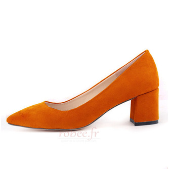 Printemps été bout pointu chaussures à talons épais mode chaussures simples en daim talons hauts - Page 10