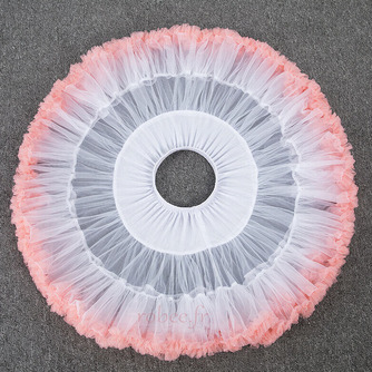 Jupon en tulle gonflé à taille élastique rose, jupons de danse de ballet de princesse Lolita Cosplay, jupe tutu courte en nuage arc-en-ciel 45cm - Page 4