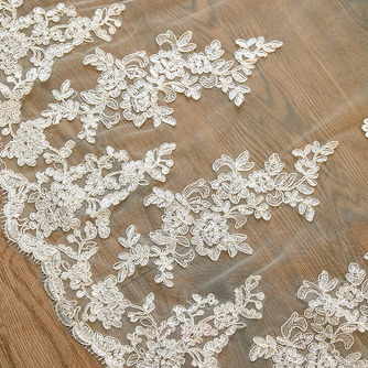 Voile de mariée cathédrale monocouche, voile de traînage de mariage - Page 5