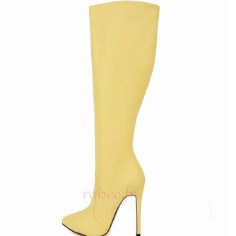 Chaussures Occident Stilettos pour femmes Bottes mi-mollet Talon haut Bottes longues à talons hauts pour femmes automne et hiver - Page 12