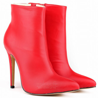 Automne et hiver tube court Martin stiletto femmes bottes chaussures mariage talons hauts bottes 11CM - Page 13