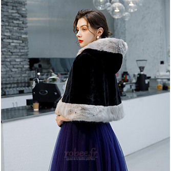 Robe de mariée mariage manteau épais manteau châle noir - Page 2