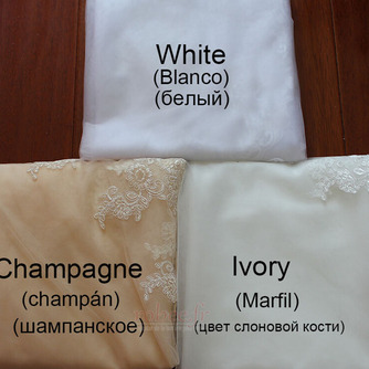 Voile de mariage dentelle voile ivoire avec peigne voile de dentelle blanc monocouche filet 3M - Page 5