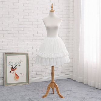 Jupon de gaze Lolita, jupon blanc, jupon court, jupon de mariage, jupon doux, jupons de fête, détachable 65CM - Page 3