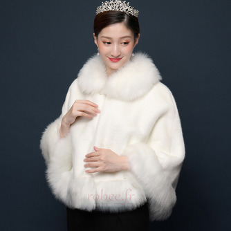 Fausse fourrure grand manteau hiver grande taille châle chaud - Page 4