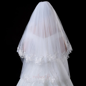 Voile de mariage nuptiale voile court couvrant voile voile blanc dentelle - Page 4