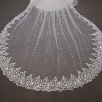 Voile de mariée en dentelle à paillettes grand voile de mariage traînant 350CM - Page 4