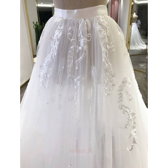 Jupe amovible de mariage pour robes jupe de mariée en dentelle appliques jupe de train détachable taille personnalisée - Page 4
