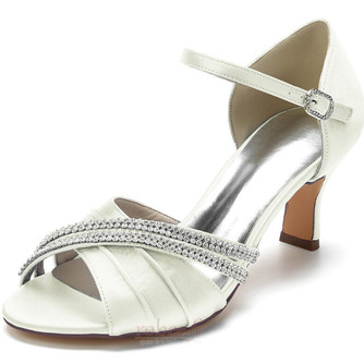 Chaussures de mariage papillon en satin côté talons aiguilles creux talons aiguilles vertes - Page 2