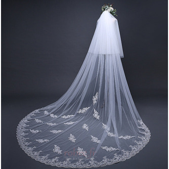 Mariage traînant s'allonger le voile exquis voile de dentelle du voile de dentelle nuptiale voile cathédrale - Page 2