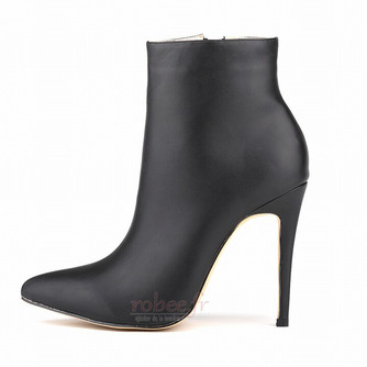 Automne et hiver tube court Martin stiletto femmes bottes chaussures mariage talons hauts bottes 11CM - Page 6